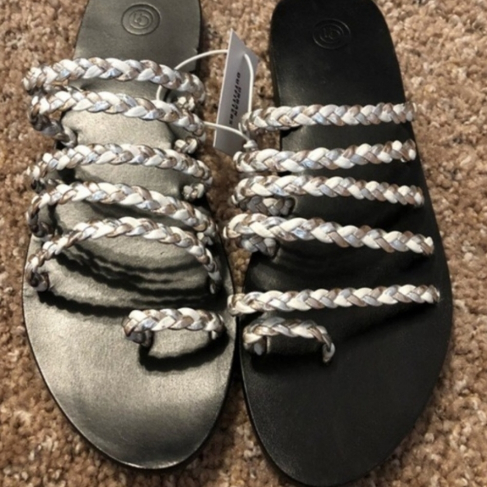 URBAN OUTFITTERS Val Braided Slide Sandals Sz 8 - Picture 3 of 4